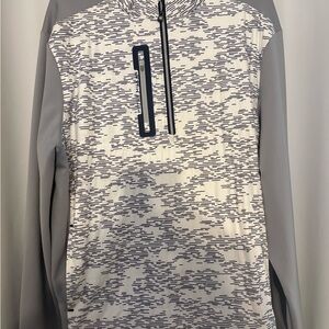 Peter Millar Patterned Quarter-Zip Hybrid Pullover